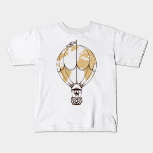 Air Balloon World Adventures Kids T-Shirt